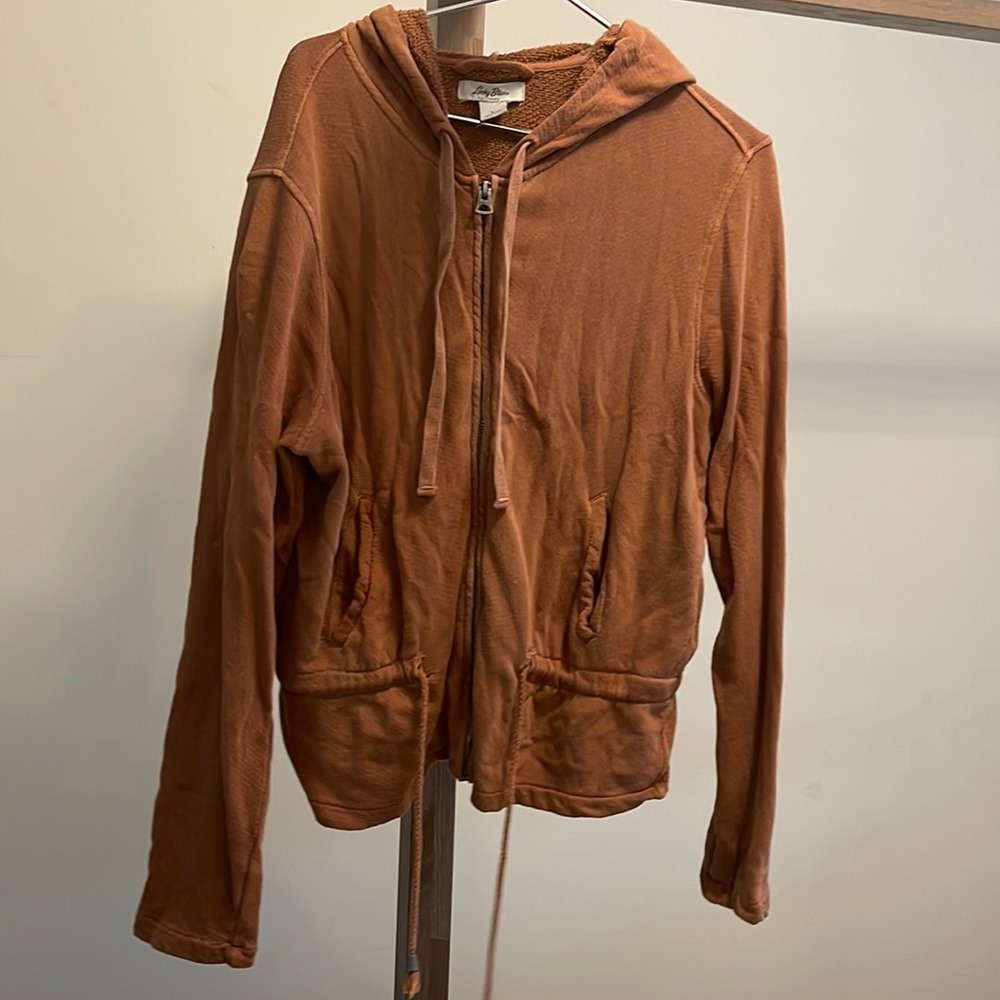 Caramel colored casual sweatshirt by Lucky Bliss (Lucky Brand)- size L